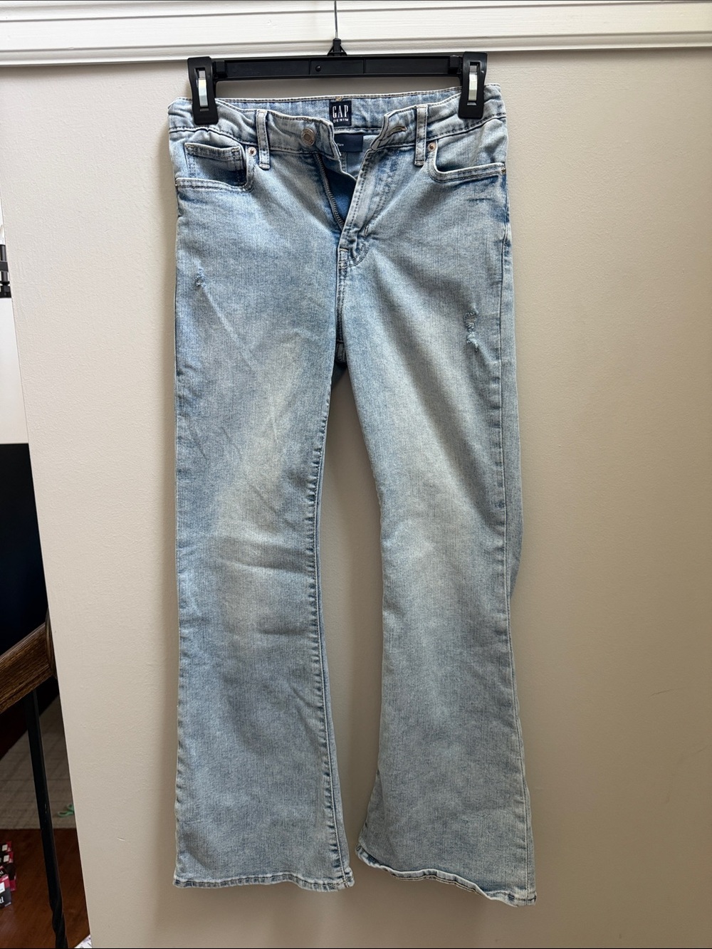GAP Girls Light Wash 70s Flare Jeans Sz 12